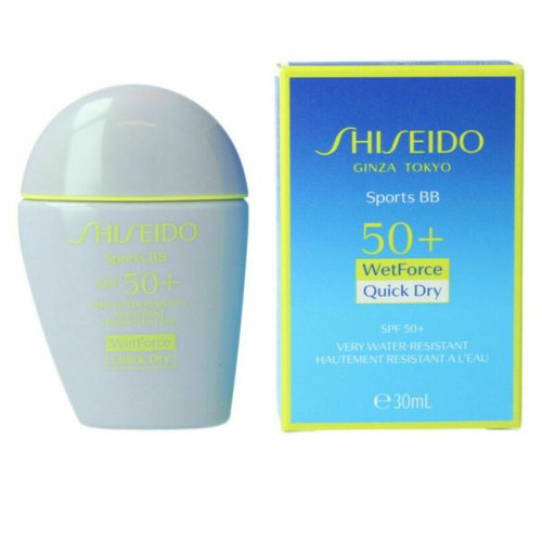 Napvédő Színezővel Shiseido Sports BB SPF50+ Közepes Tónus (30 ml)