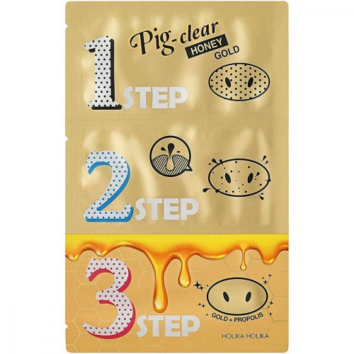 Pórusösszehúzó maszk Holika Holika Pig Clear Honey Gold 3 Step