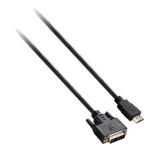HDMI–DVI Kábel V7 V7E2HDMIDVID-02M Fekete 2 m