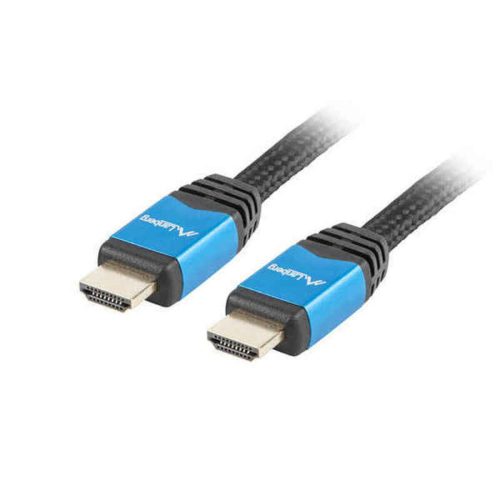 HDMI Kábel Lanberg Fekete 4K Ultra HD Apa (Csatlakozó)/Apa (Csatlakozó) 1 m