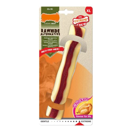Kutya rágójátékok Nylabone Extreme Chew Roll	Rawhide XL Méret Csirke Nejlon