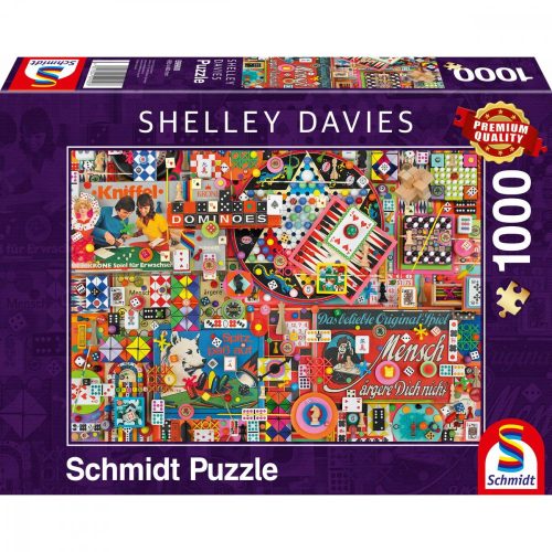 Puzzle Schmidt Spiele Vintage Board Games (1000 Darabok)