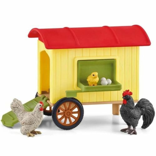 Játékkészlet Schleich Mobile Chicken Coop Műanyag