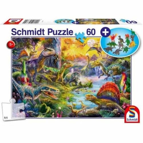 Puzzle Schmidt Spiele Dinosaurs Figurák 60 Darabok