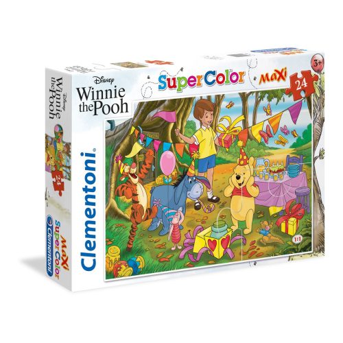 Puzzle Winnie The Pooh Clementoni 24201 SuperColor Maxi 24 Darabok