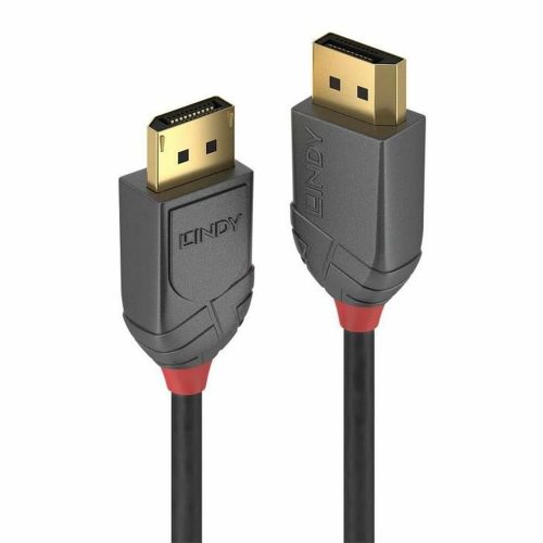 DisplayPort kábel LINDY 36484 Fekete Fekete/Szürke 5 m