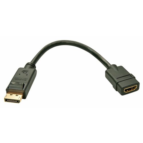 DisplayPort HDMI Adapter LINDY 41005 Fekete 15 cm