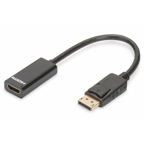 DisplayPort HDMI Adapter Digitus AK-340400-001-S Fekete 15 cm