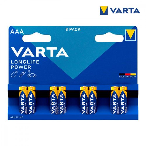 Elemek Varta Long Life Power AAA LR3 (8 Darabok)