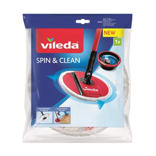 Cserélhető felmosó mop fej Vileda Spin & Clean Mikroszál