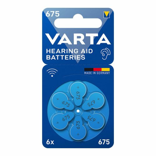 Hallókészülék elem Varta Hearing Aid 675 PR44 6 egység