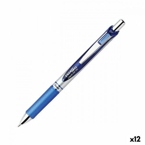 Gél toll Pentel Energel XM Klick 0.7 Kék 12 Darabok