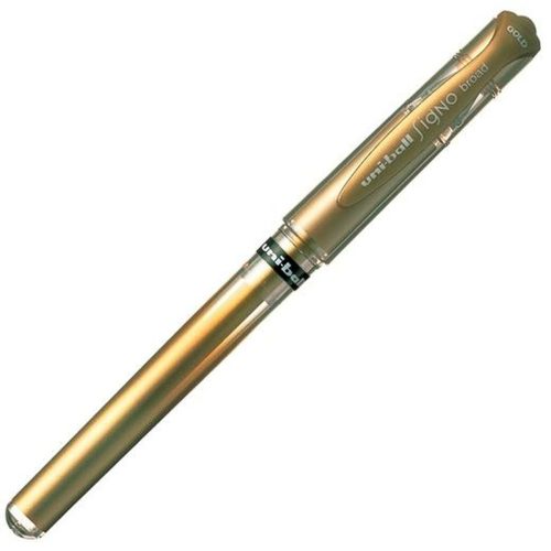 Folyékony tintás toll Uni-Ball Signo Broad UM-153 W Aranysàrga 0,6 mm (12 Darabok)