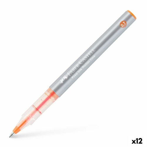 Folyékony tintás toll Faber-Castell Roller Free Ink Narancszín 0,7 mm (12 egység)