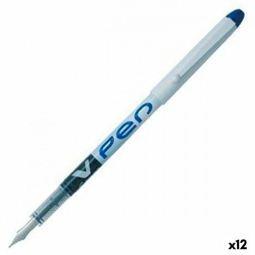 Folyékony tintás toll Pilot V Pen Töltőtoll Egyszer használatos Kék 0,4 mm (12 egység)