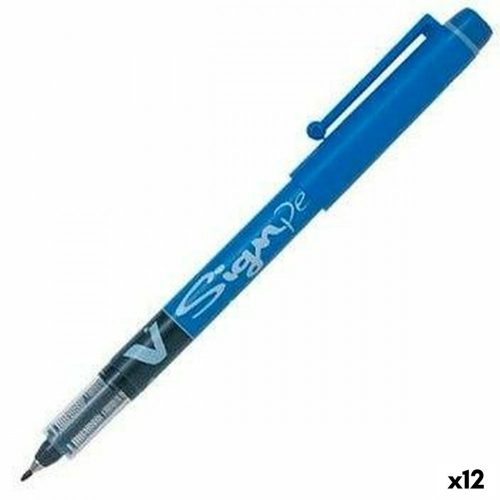 Folyékony tintás toll Pilot V Sign Pen Kék 0,6 mm (12 egység)