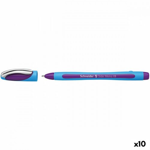 Folyékony tintás toll Schneider Slider Memo XB Lila (10 egység)