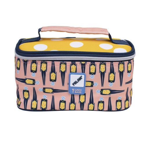 Hűtő táska Milan Swins 2 Snack tartó Kicsi 1,5 L Sárga Rózsaszín Poliészter 22 x 10,5 x 12 cm