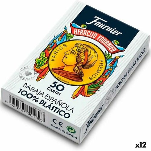 Spanyol Játékkártya Csomag (50 kártya) Fournier Műanyag 12 egység (61,5 x 95 mm)