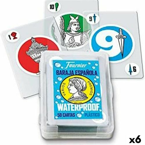 Spanyol Játékkártya Csomag (50 kártya) Fournier Műanyag 6 Darabok