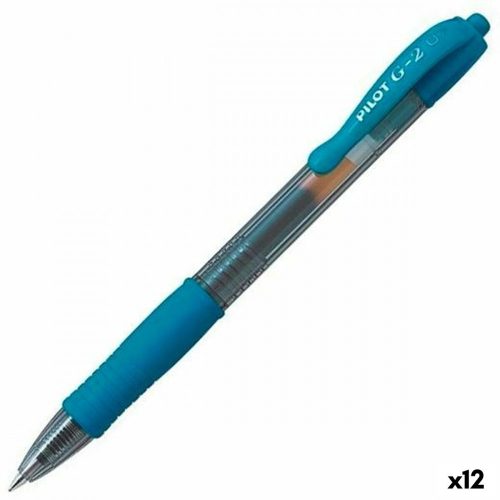 Gél toll Pilot G-2 Kék Türkizkék 0,4 mm (12 egység)