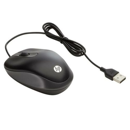 Egér HP Ratón de viaje USB Fekete