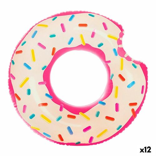 Felfújható kerék Intex Donut Rózsaszín 107 x 99 x 23 cm (12 egység)