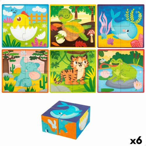 3D Puzzle Lisciani 4 Darabok 22 x 23 x 1 cm (6 egység) Állatok