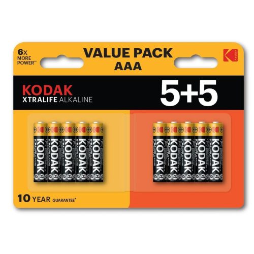 Elemek Kodak XTRALIFE 1,5 V AAA (10 egység)