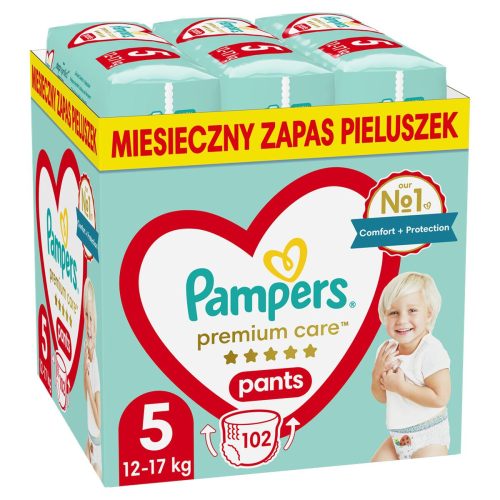 Eldobható pelenkák Pampers Premium 12-17 kg 5 (102 egység)