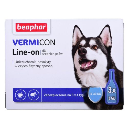 Táplálék kiegészítő Beaphar VERMIcon Line-on Dog M Parazitaellenes
