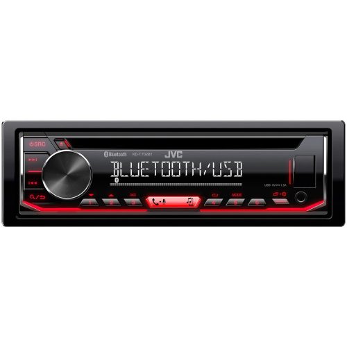 CD-s Rádió Autóba Kenwood KD-T702BT Fekete Piros