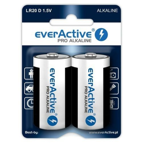 Elemek EverActive LR20 1,5 V (2 egység)