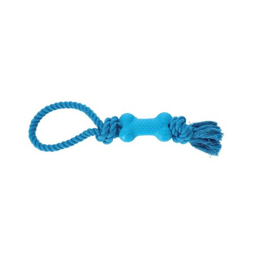 Kutya játék Dingo 30076 Kék Pamut Természetes gumi