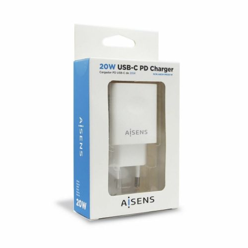 Fali töltő Aisens ASCH-1PD20-W Fehér USB-C