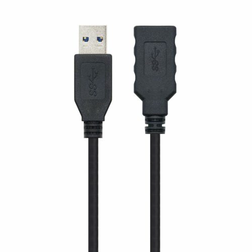 USB-kábel NANOCABLE 10.01.0901-BK Fekete