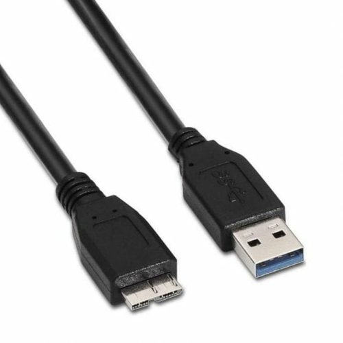 USB-C-kábel NANOCABLE 10.01.1101-BK Fekete 1 m