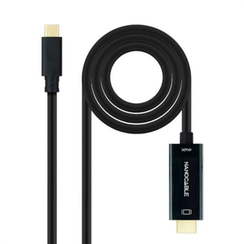 USB-C - HDMI Kábel NANOCABLE 10.15.5133 Fekete 3 m 4K Ultra HD
